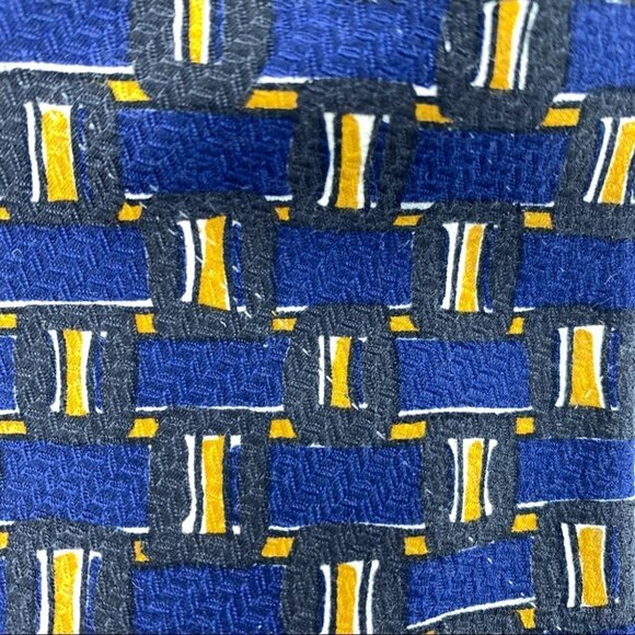 Ungaro I 100% Silk I Blue Neck Tie - Picture 5 of 7